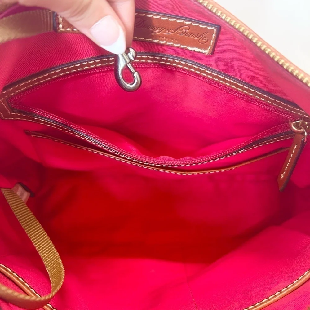 Dooney & Bourke Pebble Grain Hobo Shoulder Bag in Red trending